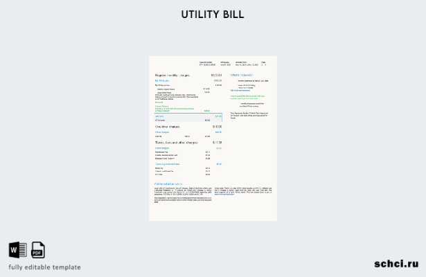 цифровая загрузка США Xfinity счета за коммунальные услуги, страницы со словами,